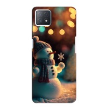 Чехлы на Новый Год Oppo a53 (5G) – Снеговик праздничный