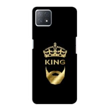 Чехол (Корона на чёрном фоне) для Оппо А53 (5G) – KING