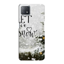 Новорічні, Святкові Чохли для Oppo a53 (5G) - 2024 год – Let it snow