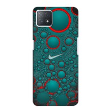 Силиконовый Чехол на Oppo a53 (5G) с картинкой Nike – Найк зеленый