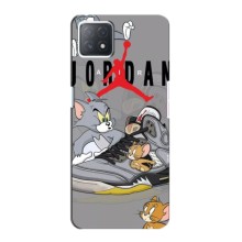 Силиконовый Чехол Nike Air Jordan на Оппо А53 (5G) – Air Jordan
