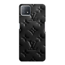 Текстурный Чехол Louis Vuitton для Оппо А53 (5G) – Черный ЛВ
