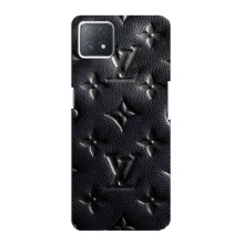 Текстурный Чехол Louis Vuitton для Оппо А53 (5G) (Черный ЛВ)