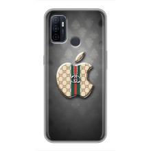 Чехлы ГУЧЧИ для Оппо А53 (AlphaPrint) (Apple gucci)