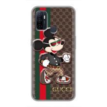 Чехлы ГУЧЧИ для Оппо А53 (AlphaPrint) (Маус Гуччи)