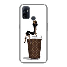 Чохли Луі Вітон для Oppo A53 (AlphaPrint - LOUIS VUITTON) (кава LOUIS VUITTON)