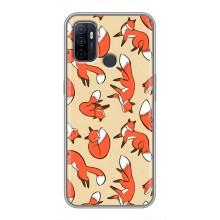 Чехлы с картинкой Лисички для Oppo A53 (VPrint) (Лисички)