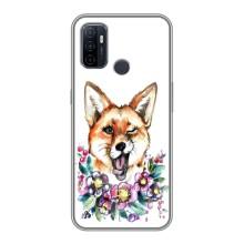 Чехлы с картинкой Лисички для Oppo A53 (VPrint) (Веселая лисичка)