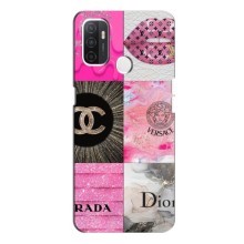 Чехол (Dior, Prada, YSL, Chanel) для Oppo A53 (Модница)
