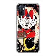 Чохол Disney Mouse Oppo A53 (PREMIUMPrint) – Мінні peace