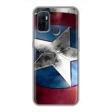 Чехол МАРВЕЛ для Оппо А53 (AlphaPrint) – Щит Капитана Америки