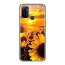 Чохол з Квітами для Oppo A53 (поле соняшників)