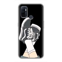 Чехол с Прикольным принтом на Oppo A53 (Кеды)