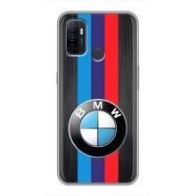 Чехол для Оппо А53 - с принтом БМВ (AlphaPrint) (Лого BMW)
