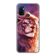 Чехол со Львом для Oppo A53 (VPrint) (Красочный Лев)