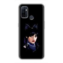 Чохли Венсдей на Oppo A53 Уенсдей (AlphaPrint) (серйозна Венздей)