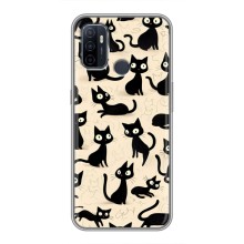 Чехол с рисунком кот на Oppo A53