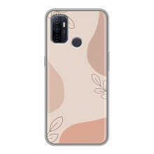Чохол квітковий дизайн для Oppo A53 – Кориневий фон