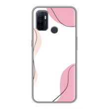 Чохол квітковий дизайн для Oppo A53 – Рожевий фон