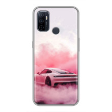 Чохол з авто Порше для Oppo A53 – Рожевий Порше
