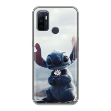 Чохол з малюнком Стіч для Oppo A53 – Стіч з квіткою