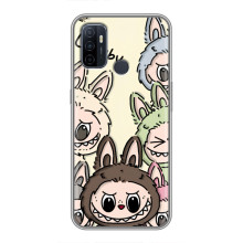 Чохол з Лабубу на Oppo A53 (Колаж Лабубу)