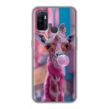 Чехол с принтом стильные животные для Оппо А53 – Стильный жирав