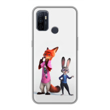 Силіконовий чохол з принтом Зоотрополіс для Oppo A53 – Джуді і Нік