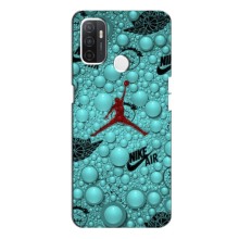 Силиконовый Чехол Nike Air Jordan на Оппо А53 – Джордан Найк