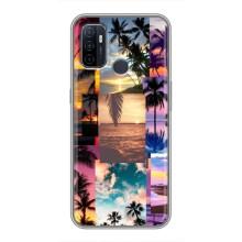 Силиконовый чехол с КАРТИНКАМИ лето для Oppo A53 (AlphaPrint) (Летний отпуск)