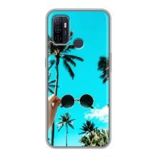Силиконовый чехол с КАРТИНКАМИ лето для Oppo A53 (AlphaPrint) (Взгляд лето)