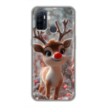 Яскравий чохол для Oppo A53 з Зимові Оленята
