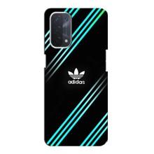 Чехлы Адидас для Oppo a54 (5G) (AlphaPrint) (Адидас с полосами)