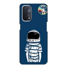 Чехол NASA для Oppo a54 (5G) (AlphaPrint) (Мальчик в шлеме)