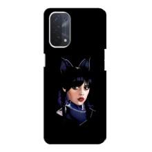 Чехлы Венсдей на Oppo a54 (5G) Уэнсдей (AlphaPrint) (серьезная Уэнздей)