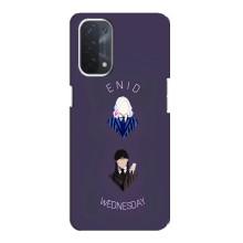 Чехлы Венсдей на Oppo a54 (5G) Уэнсдей (AlphaPrint) (Уэнздей и подруга)