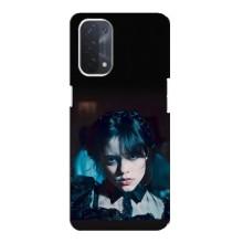 Чехлы Венсдей на Oppo a54 (5G) Уэнсдей (AlphaPrint) (взгляд Уэнздей)
