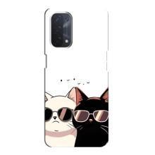 Чехол с рисунком кот на Oppo a54 (5G) – Коты в очках