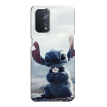 Чохол з малюнком Стіч для Oppo a54 (5G) – Стіч з квіткою
