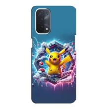 Чохол з Пікачу на Oppo a54 (5G) – Лого Пікачу