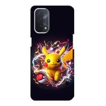 Чохол з Пікачу на Oppo a54 (5G) – Пікачу з м'ячем