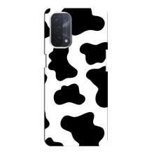 Чохол з принтом корови на OPPO а54 (5G) – Чорний принт