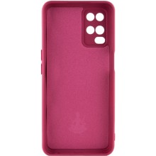 Чохол Silicone Cover Lakshmi Full Camera (A) для Oppo A54 4G – Бордовий