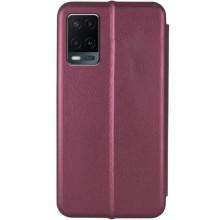 Шкіряний чохол-книжка Classy для Oppo A54 4G – Бордовий
