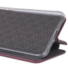 Шкіряний чохол-книжка Classy для Oppo A54 4G – Бордовий