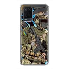 Чехлы с картинкой ЗСУ для OPPO A54 (AlphaPrint) – Воин ВСУ