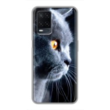 Чехлы с Котиками для OPPO A54 (VPrint) (Серый Кот)