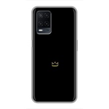Чохол (Корона на чорному фоні) для Оппо А54 (Міні корона)