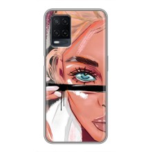 Чехол с печатью для OPPO A54 - (Мода) (AlphaPrint) – Макияж