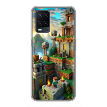 Чохол з картинками Майнкрафт для OPPO A54 – Місто Майнкрафт